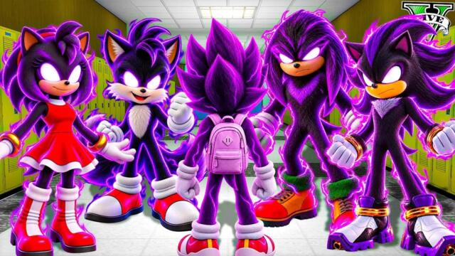 ВЛИЗАНЕ В УЧИЛИЩЕТО НА DARK SONIC в GTA 5!! (Sonic Movie mod)
