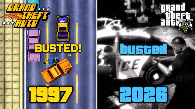 Evolution of BUSTED in Every GTA Games (1997–2026)