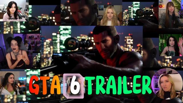 Grand Theft Auto VI Launch Trailer Girls Reaction Mashup