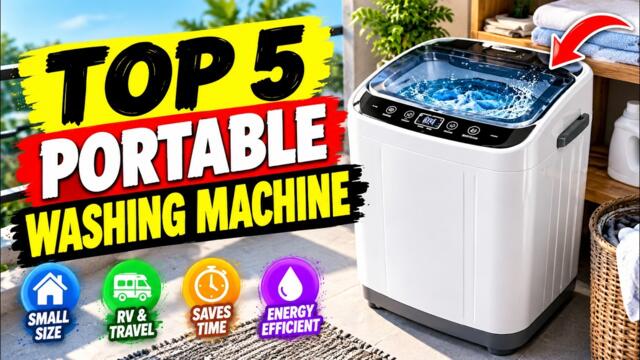 5 Best Portable Washing Machines of 2026 – Small but Powerful!