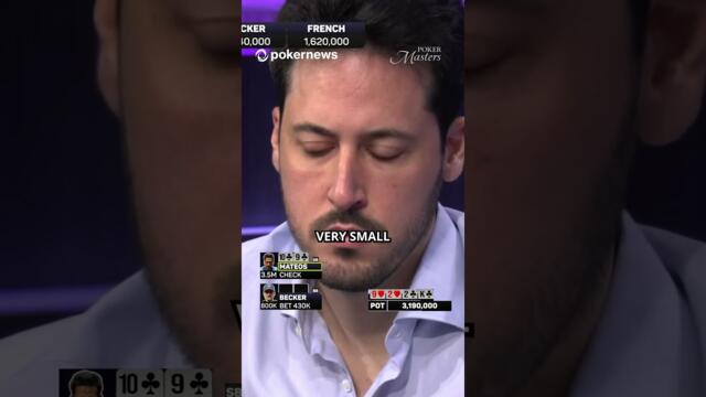 Джеръми Бекер срещу Адриан Матеос - мистериозна ръка на Poker Masters