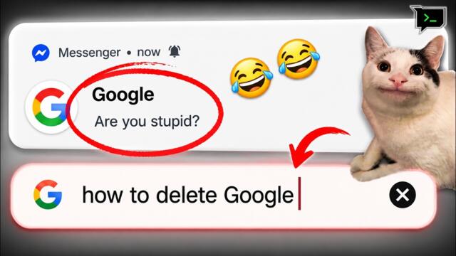 Asking Google “How to Delete Google?” 🔥😂
