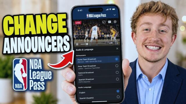 How To Change NBA League Pass Broadcast Announcers On iPhone - Full Guide