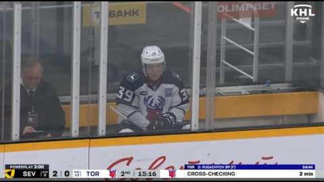 (Пълни акценти от мача) Глеб Пугачов прави своя сезонен дебют в KHL /Богдан Конюшков бележи - Акценти - 10-19-26