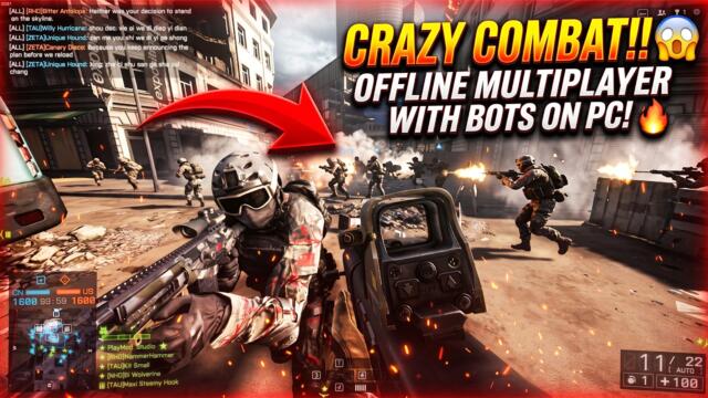 Battlefield 4 Offline Multiplayer With Bots Mod (68-Player Operation Metro)