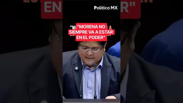 🚨 Gibrán Ramírez lanza advertencia a Morena: No siempre van a estar en el poder🟠 politicomx