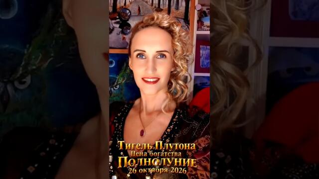 #Полнолуние 26.10.2026 в Тельце и #ТигельПлутона! Какова #ценаБогатства https://youtu.be/mZl7whF_4jE