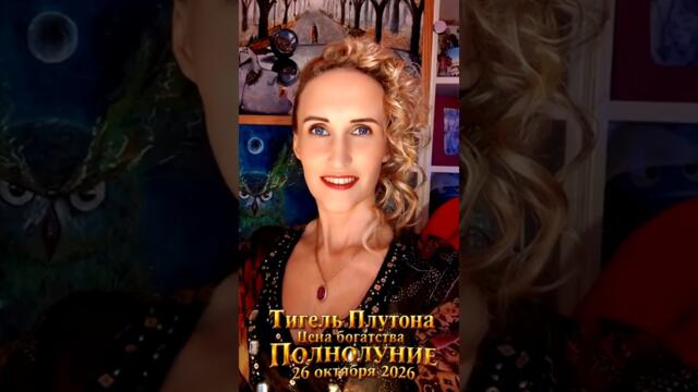#Полнолуние 26.10.2026 в Тельце и #ТигельПлутона! Какова #ценаБогатства https://youtu.be/mZl7whF_4jE