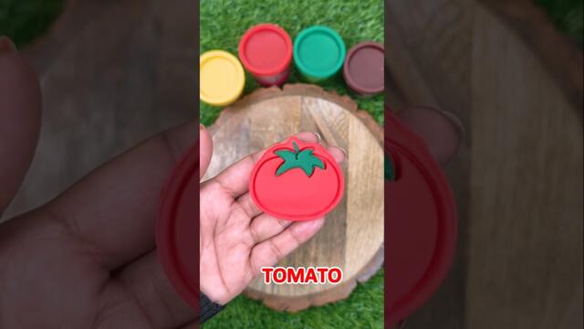 🍅 Making a Tomato with Playdoh ! Fruits and Vegetables Song #lingokids #cocomelon #toddlerlearning