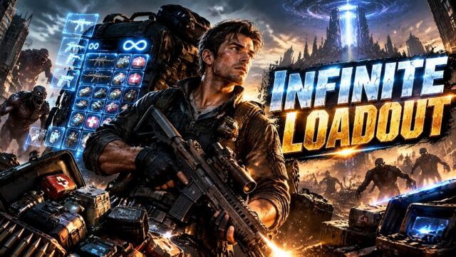 【Title】He Got Infinite Ammo in a Deadly Survival Game!