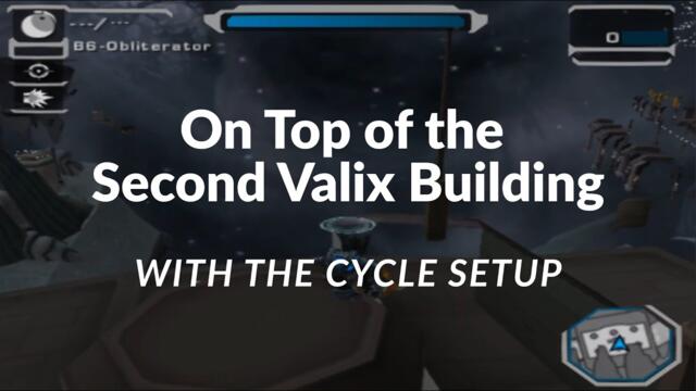 Ratchet: Deadlocked Online | On Top of the Second Valix Building With the Cycle Setup