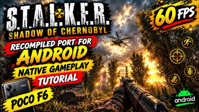 S.T.A.L.K.E.R.: Shadow of Chernoby RECOMPILED PORT FOR ANDROID NATIVE GAMEPLAY TUTORIAL POCO F6
