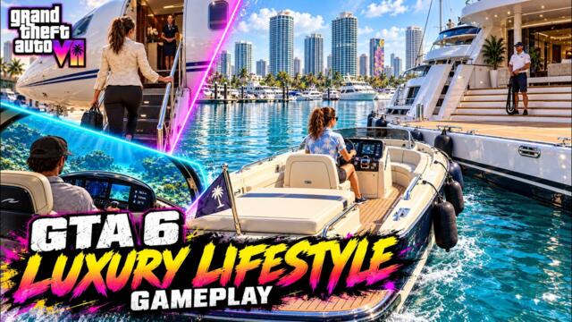 GTA 6 Luxury Lifestyle Gameplay – Penthouses, Yachts & Jets | Fan Concept