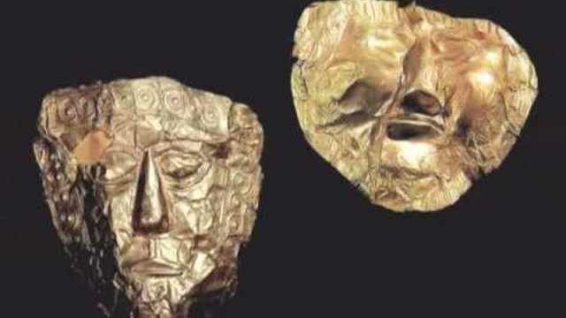 Златни тракийски маски от Требенище,Македония