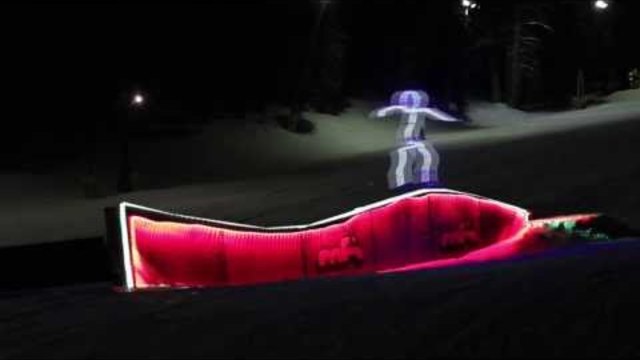 LED Snowboarding light up stickman suits (Nocte Lux)