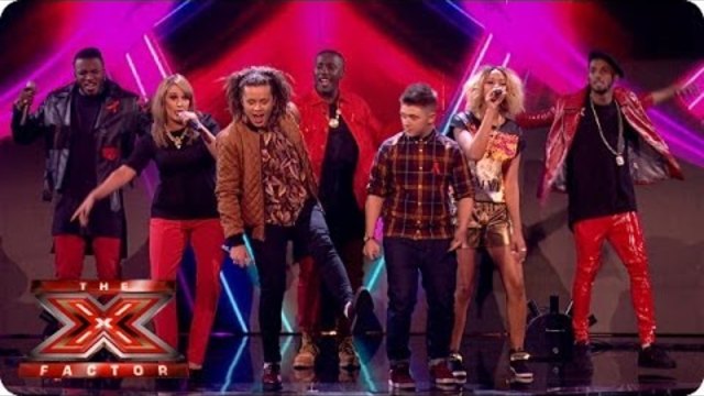 The Final 5 sing Burn by Ellie Goulding- Live Week 8 - The X Factor UK 2013