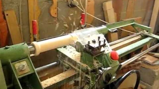 Semi automatic wood lathe.avi