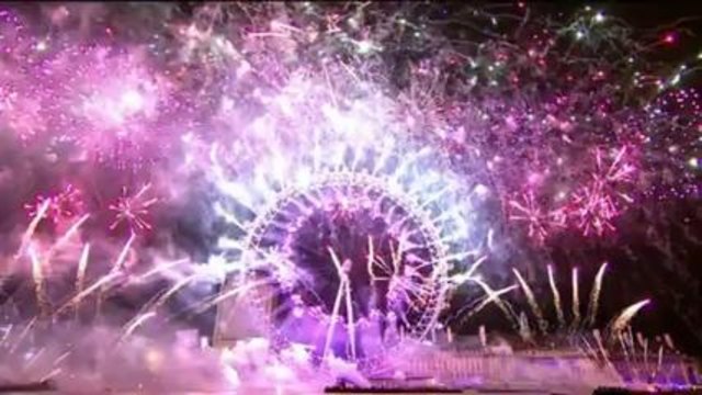 London New Year's Eve Fireworks 2014