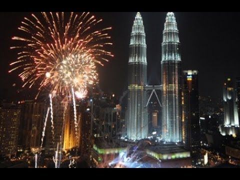 Malaysia New Year Fireworks 2014