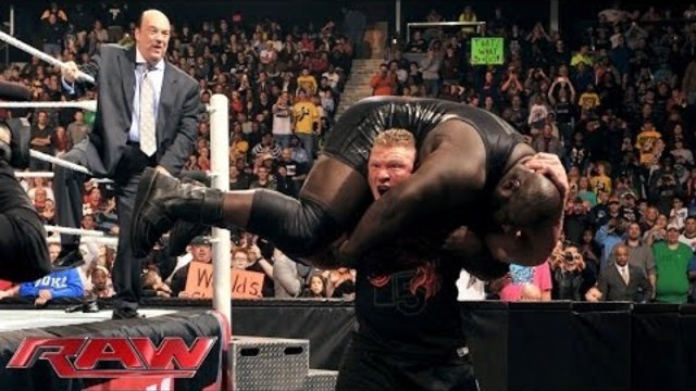 Brock Lesnar returns to WWE with the WWE World Heavyweight Title in his sights: Raw, Dec. 30, 2013