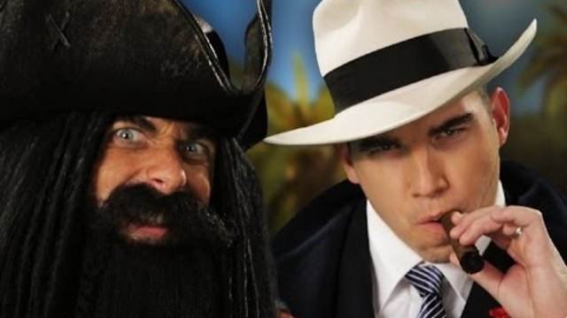 Blackbeard vs Al Capone.  Epic Rap Battles of History Season 3.