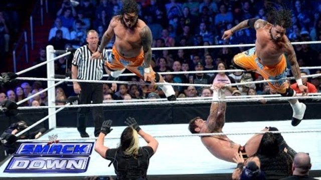 CM Punk &amp; The Usos vs. The Shield - Six-Man Tag Team Match: SmackDown, Jan. 3, 2014