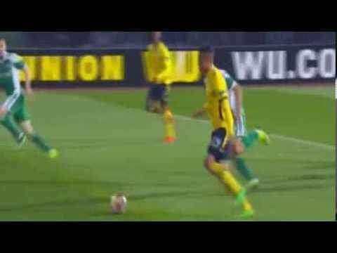 Лудогорец - Лацио 3:3 (27/02/2014) Brayan Perea Goal - Ludogorets vs Lazio( Europa League )