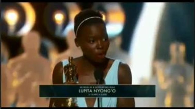 Lupita Nyong'o wins oscars 2014