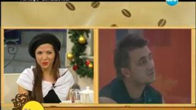 Поп-фолк певицата Райна на кафе при Гала - 14.03.2014