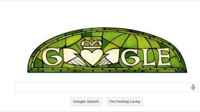 Ден на Свети Патрик(17.03.2014) - Saint Patrick's Day 2014 Google Doodle