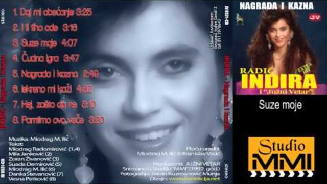 Indira Radic i Juzni Vetar - Suze moje (Official Audio 1992)