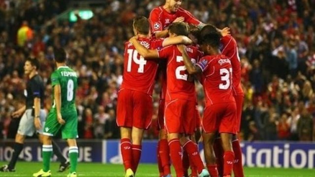 Ливърпул - Лудогорец 2:1 (16.09.14 ) Всички голове - Champions League / Liverpool-Ludogorets