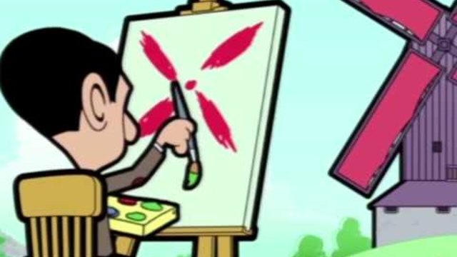 Mr Bean -  Painting the countryside