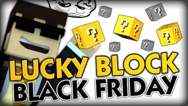 TROLLING LACHY AND SHOPPING FOR BLACK FRIDAY IN MINECRAFT (Minecraft Mods - Lucky Block Mod)