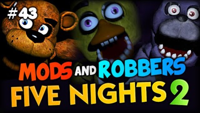CRAZY FIVE NIGHTS AT FREDDY'S 2 Minecraft Modded Cops and Robbers (Five Nights 2 Mod)