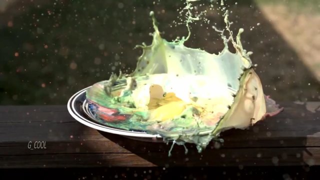 Смесване на мляко и сапун - Забавен кадър