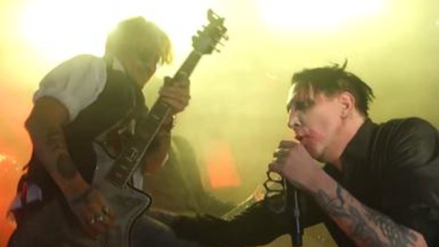 Johnny Depp, Marilyn Manson et Die Antwoord sur la même scène