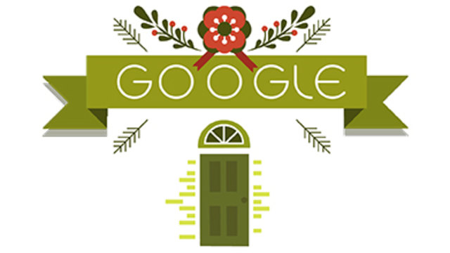 Весели празници от Google! Happy Holidays 2014 Google Doodle