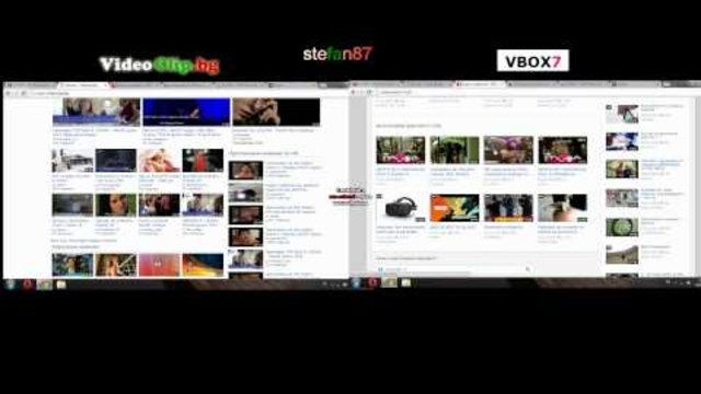 Два сайта който  много си приличат. VideoClip.bg  и  VBOX7.bg