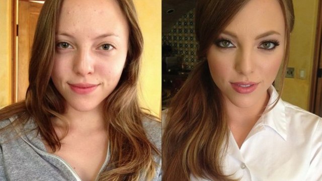 Жените преди и след грим - Уникална промяна