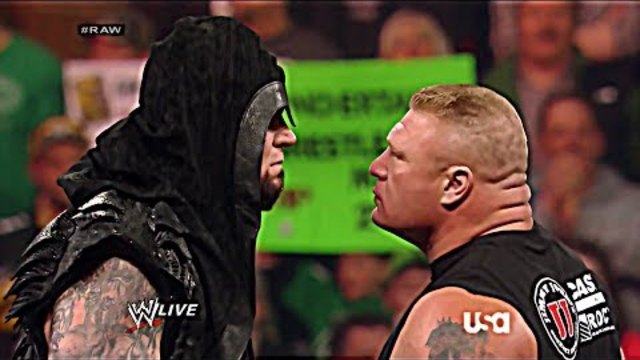 The Undertaker Returns and confronts Brock Lesnar! - WWE RAW 2/24/14 - 1080p HD