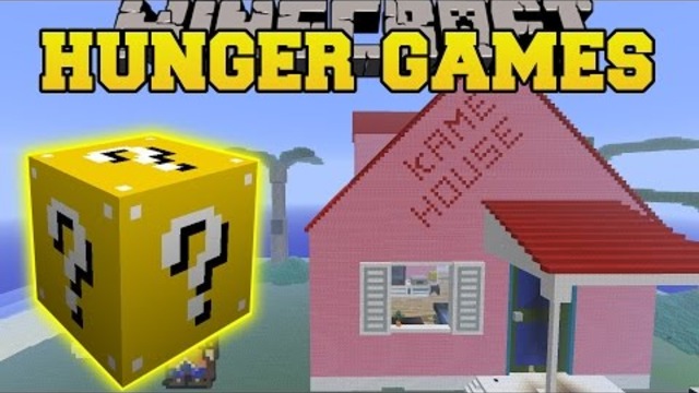 Minecraft: DBZ KAME HOUSE HUNGER GAMES - Lucky Block Mod - Modded Mini-Game