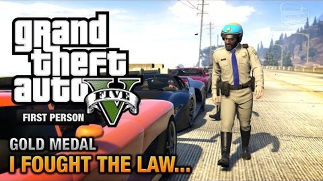 GTA 5 - Мисия #41 - I Fought the Law... [First Person Gold Medal Guide - PS4]