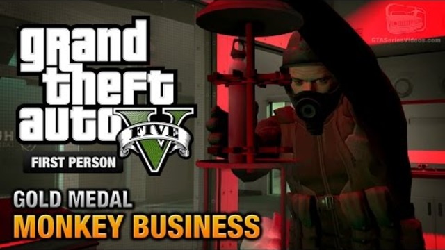 GTA 5 - Мисия #54 - Monkey Business [First Person Gold Medal Guide - PS4]