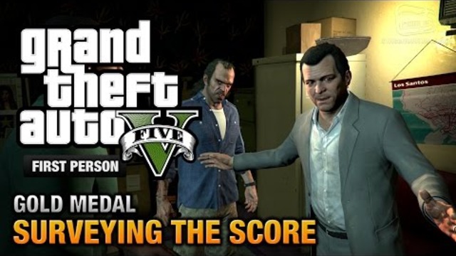 GTA 5 - Мисия #56 - Surveying the Score [First Person Gold Medal Guide - PS4]