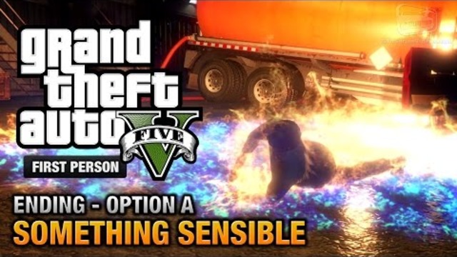 GTA 5 - Final Мисия / Ending A  - Something Sensible (Trevor) [First Person Gold Guide - PS4]