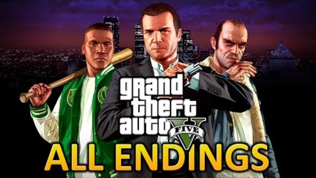 GTA 5 - All Endings / Final Мисия [First Person Gold Medal Guide - PS4]