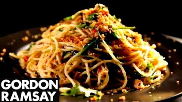 Spaghetti with Chilli, Sardines &amp; Oregano - Gordon Ramsay