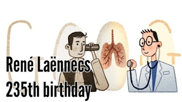 Рене Лаенек - 235 години от рождението на  френския лекар, изобретател на стетоскопа и основоположник на клиничната аускултация