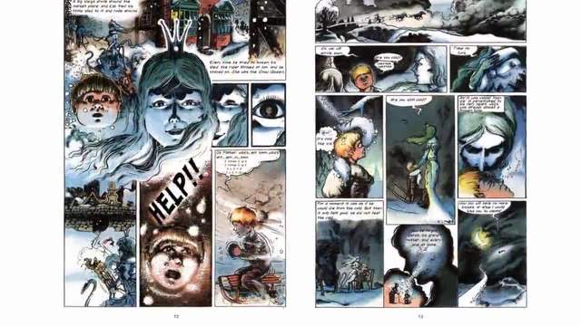 комикс : приказката * Снежната кралица * по Х. К. Андерсен # The Snow Queen - comic book fairy tale